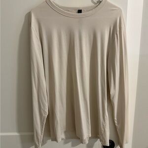 lululemon athletica Beige Long Sleeve Tee